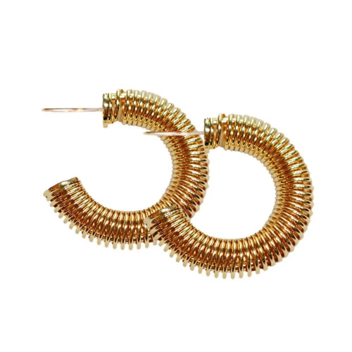 St Armands Coil Hoops, Gold 