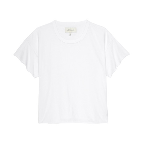 The Great Crop Tee, True White