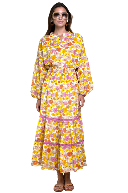 Olivia James Izzy Skirt Dress, Blooming Golden 
