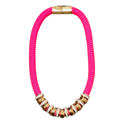 Holst & Lee Classic Necklace, Hot Pink