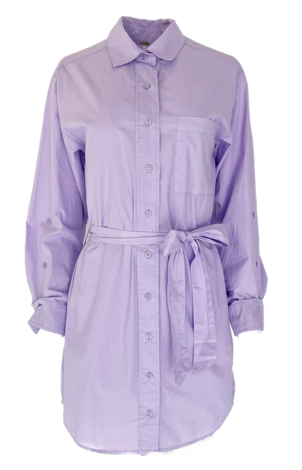 YFB Alisa Shirt Dress, Lavender Digital 