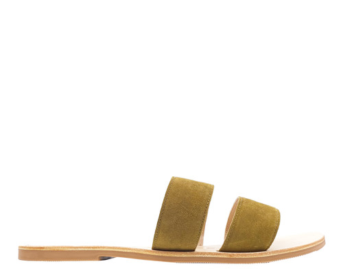 Manebi Hamptons Sandals, Kaki Green 