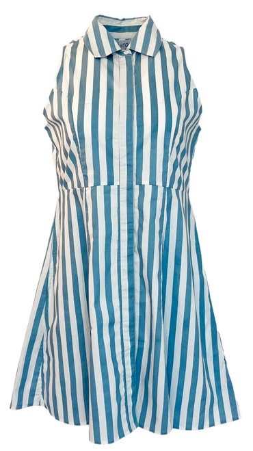 Livro Courtside Dress, Blue Stripes 