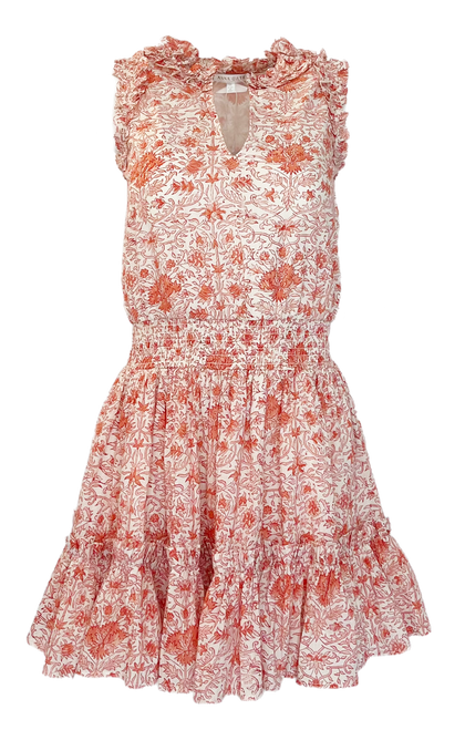 Anna Cate Morgan Dress, Coral Field - Monkee's of Mount Pleasant