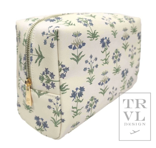 TRVL Luxe Travel Everyday Cosmetic Bag, Provence Saffiano