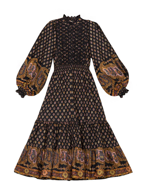 byTimo Decorated Poplin Midi Dress, Paisley 