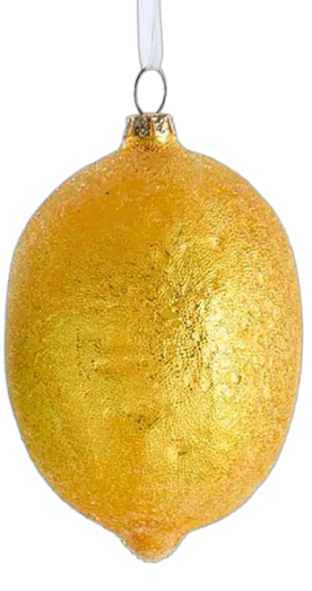 Noble Gems Glass Lemon Ornament