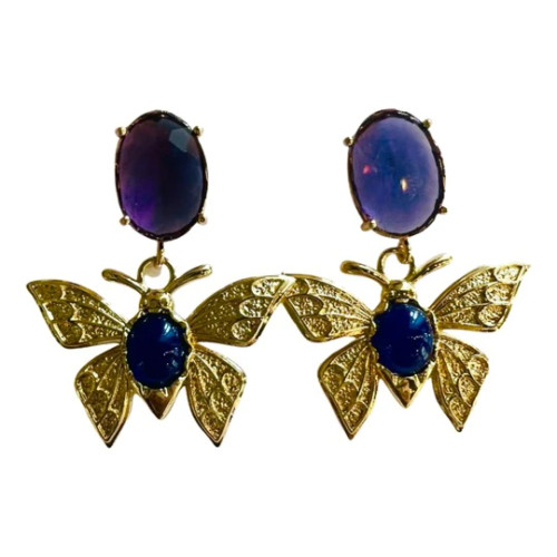 Holst & Lee Butterfly Earrings, Lapis