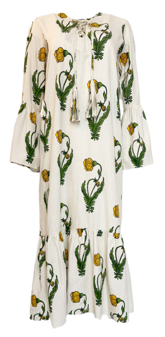 Aish Sophie Dress, Yellow Bud