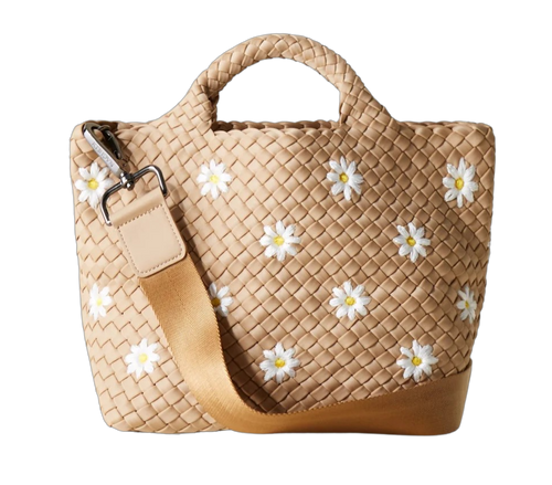 Naghedi St Barths Mini Daisy Tote, Sand