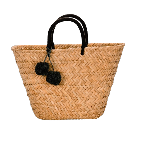 St Tropez Natural Woven Straw Tote - for Sale