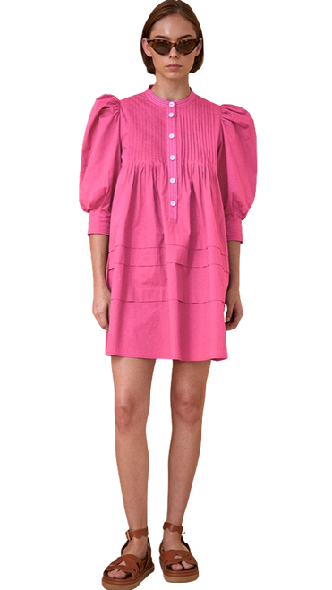 Hunter Bell Sydney Dress, Bright Pink