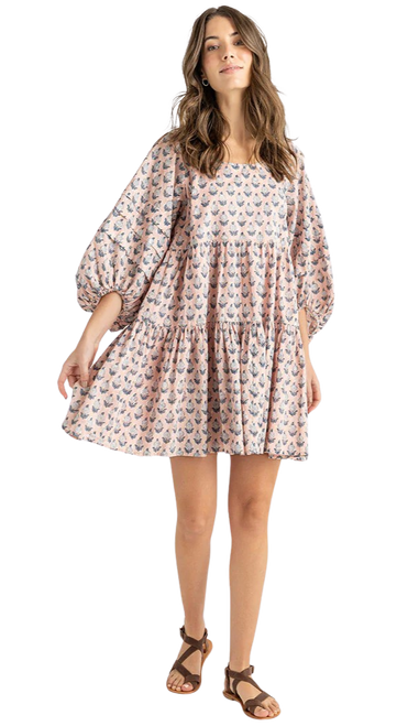 Pink Chicken Claire Dress, Pink Dahlia 