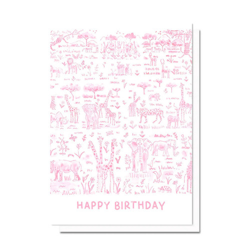 Evelyn Henson Happy Birthday Safari Card