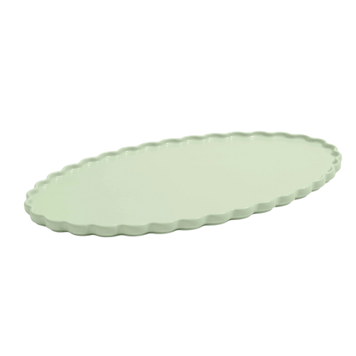 Fazeek Ceramic Wave Platter, Mint