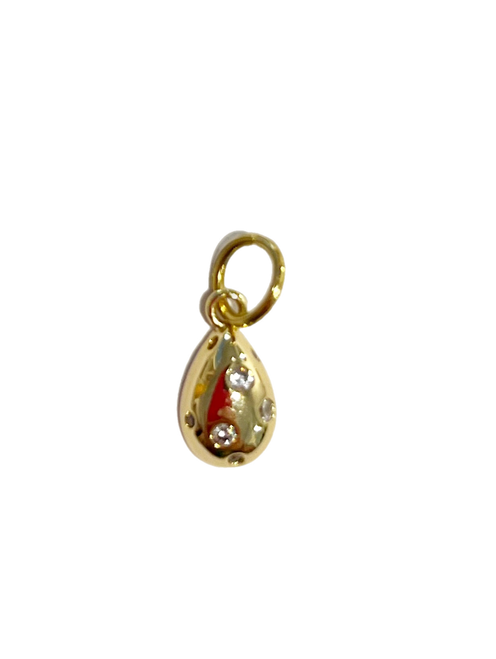 The Liv Teardrop CZ Charm