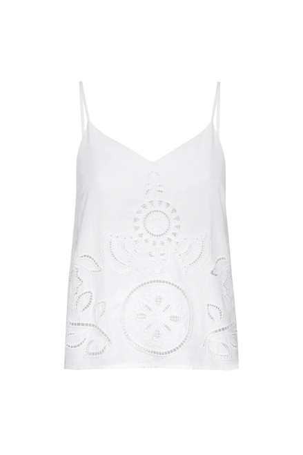 Misa Marcela Top, White Eyelet 