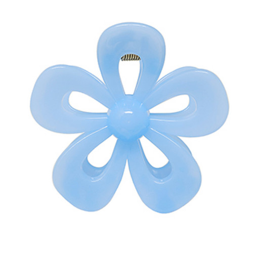 Flower Shape Claw Hair Clips, Blue