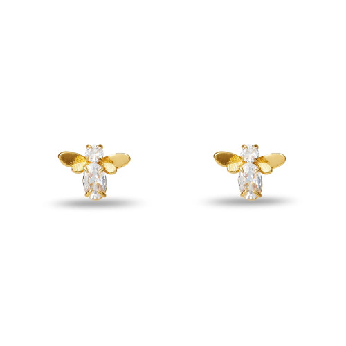 Lele Sadoughi Honeybee Stud Earrings, Crystal