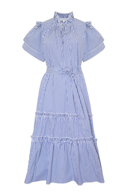 Hunter Bell Matthews Dress, Light Blue Stripe