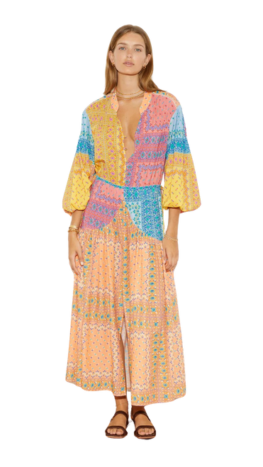 BOTEH Bon Bon Maxi Smocked Dress, Mosaic