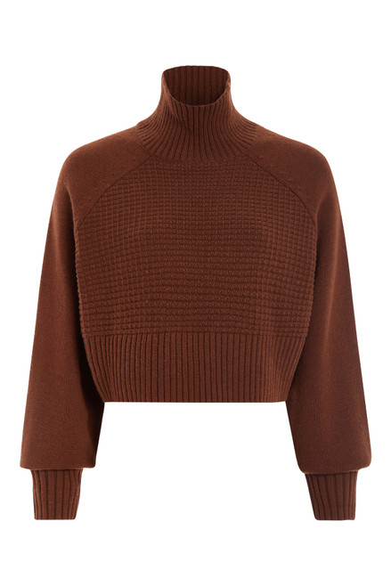 Olivia by Livro Willow Turtleneck Sweater, Ganache