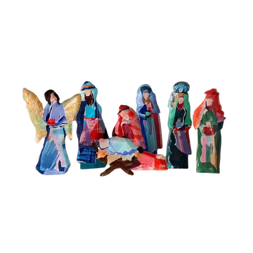 Acrylic Nativity Set, Large