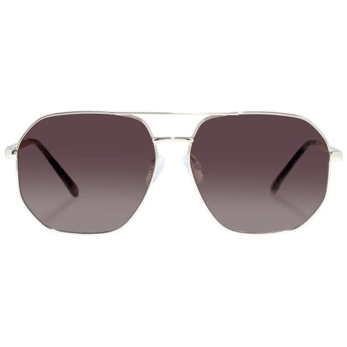 Aire Corvus Sunglasses, Gold Dark Tort