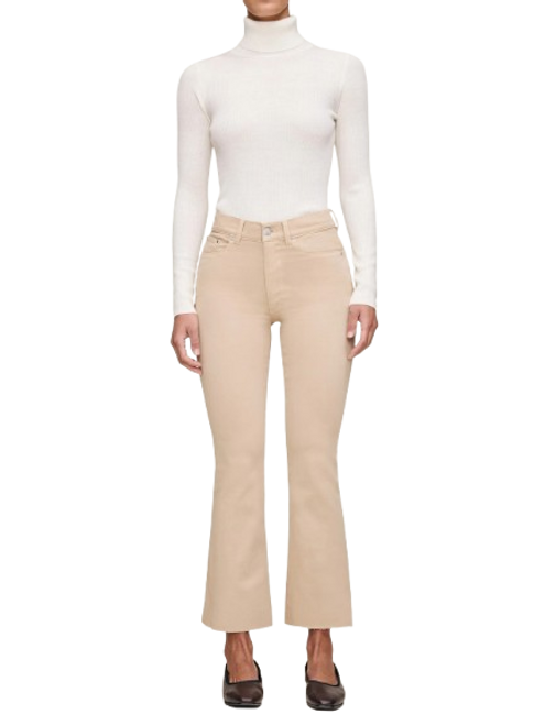 DL1961 Bridget Boot High Rise Instasculpt Crop, Almond