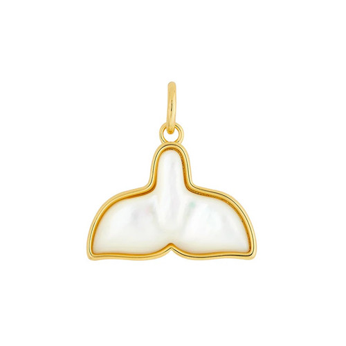 TS Asha Whale Tail Charm, MOP