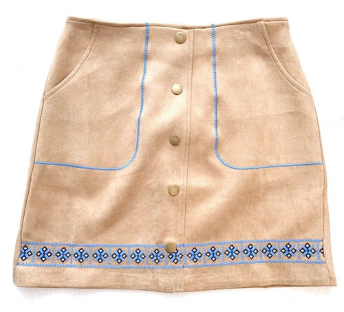 Joy Joy Embroidered Skirt