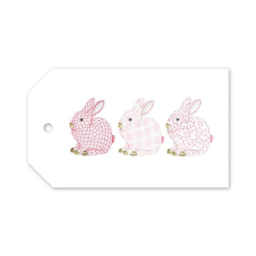 Dogwood Hill Gift Tags, Porcelain Bunnies Pink