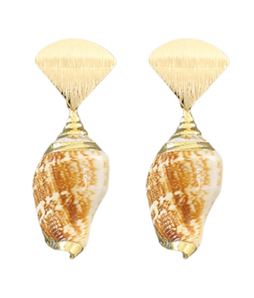 Queen Conch Drop Earrings 