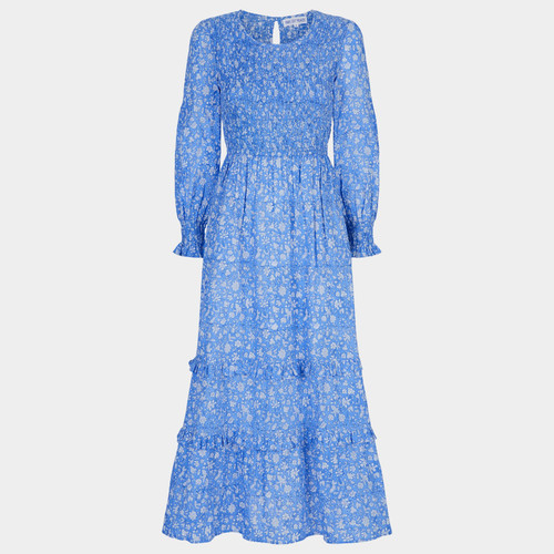Pink City Prints Isabel Dress, Cornflower Lolita