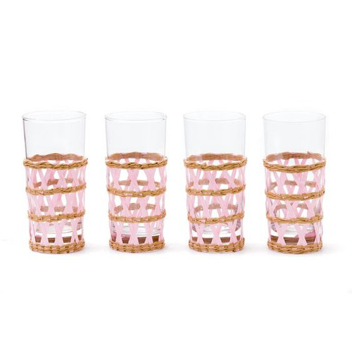 Amanda Lindroth Island Wrapped Ice Tea Glasses, Gal Meets Glam