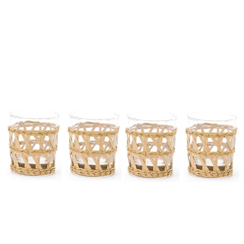 Amanda Lindroth Island Wrapped Tumbler Set, Natural