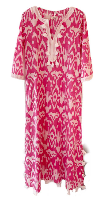 Livro Tassel Kurta, Pink Ikat