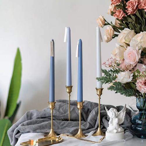 Tapered Candle Stick Set, Blue Combo