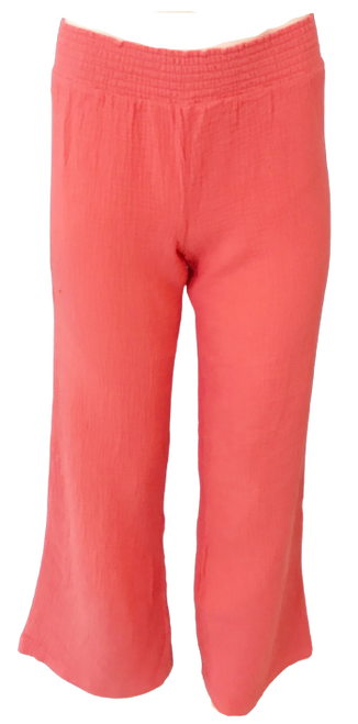 Bobi Smocked Waist Wide Leg Pant, Cocktails 