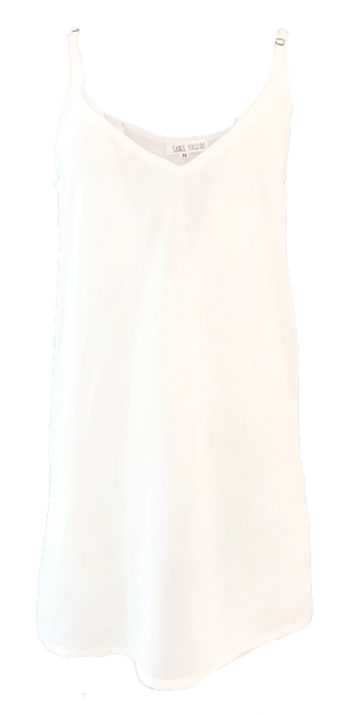 Grace Holiday Short V-Neck Slip, White