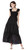 Jade Smocked Tiered Maxi, Black