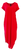 Bobi Curved Hem Maxi Dress, Red Hot