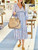 Poupette St Barth Anabelle Midi Dress, Blue Magnolia 
