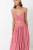 SWF Cross Top Cutout Midi Dress, Rosa