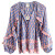 Bell Callie Blouse, Blue Print