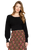 Olivia James Cleo Rib Knit Sweater, Black
