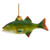 Noble Gems Glass Bass Fish Ornament 