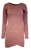 Bobi Long Sleeve Side Shirred Dress, Chicory 