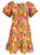 Pink City Prints Rah Rah Mini Dress, Tutti Fruity 