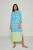 Ro's Garden Asha Long Kurta, Blue Ostia